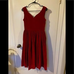 Red Velvet Dress